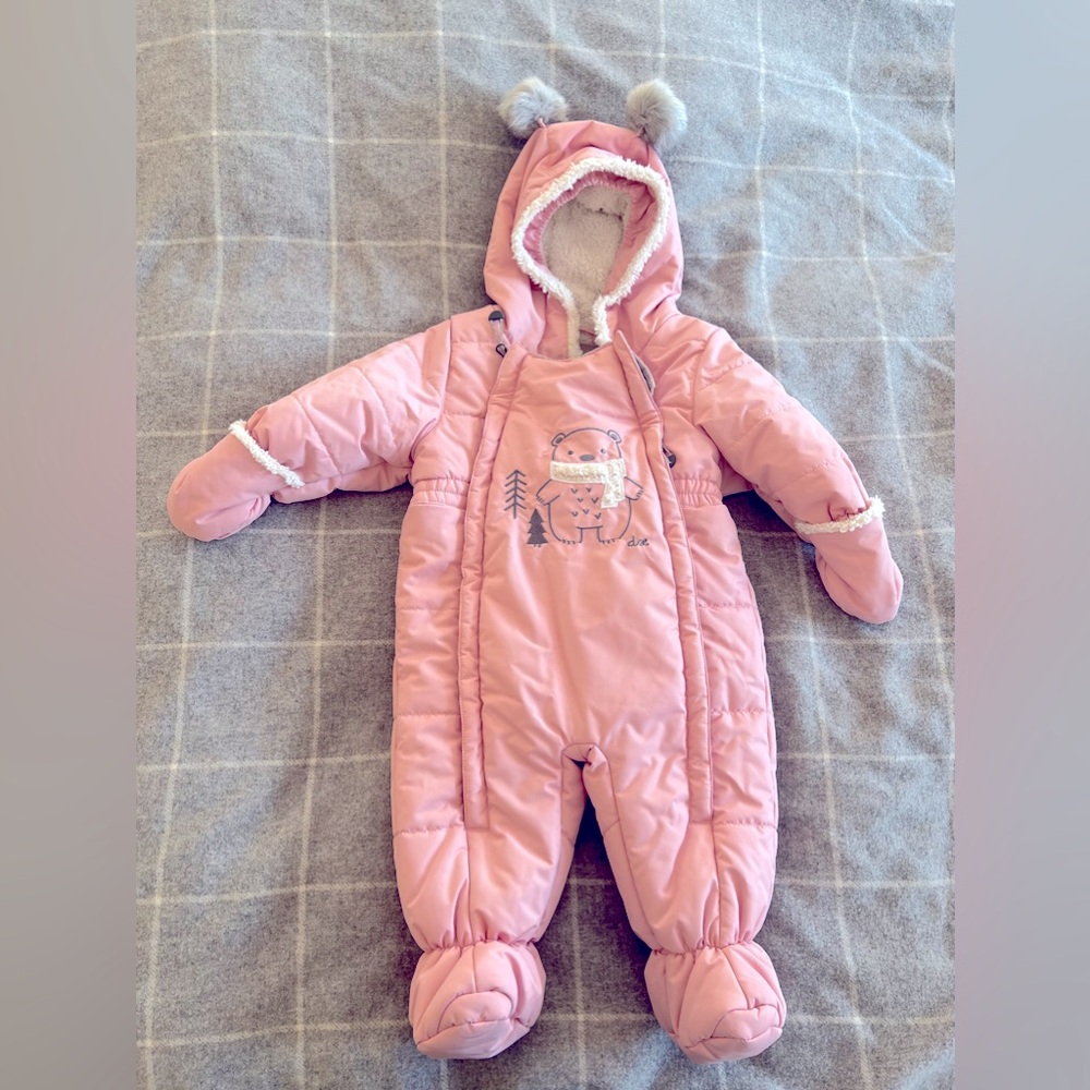 Deux par Deux snowsuit, 9 months.